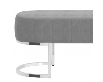 Worldwide Zamora Bench - Gray/Silver