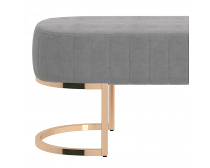 Worldwide Zamora Bench - Gray/Gold