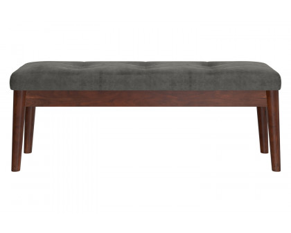 Worldwide Ingrid Bench - Vintage Charcoal/Walnut