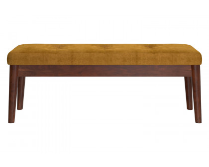 Worldwide Ingrid Bench - Vintage Mustard/Walnut