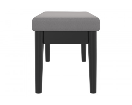 Worldwide™ Pebble Bench - Gray/Black