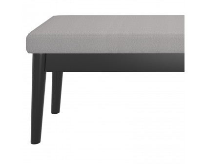 Worldwide™ Pebble Bench - Gray/Black