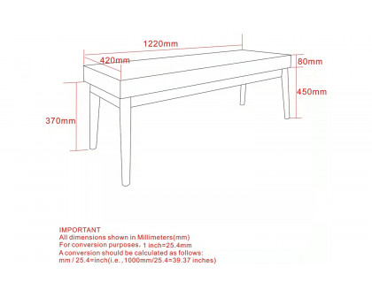 Worldwide™ Pebble Bench - Gray/Black