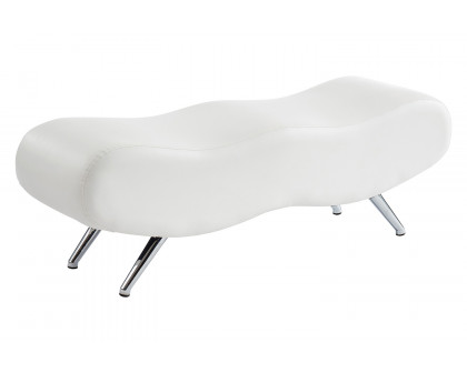 Worldwide - Stealth II Bench in White/Chrome