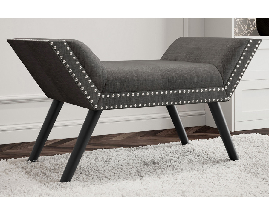 Worldwide Lana Bench - Gray/Black