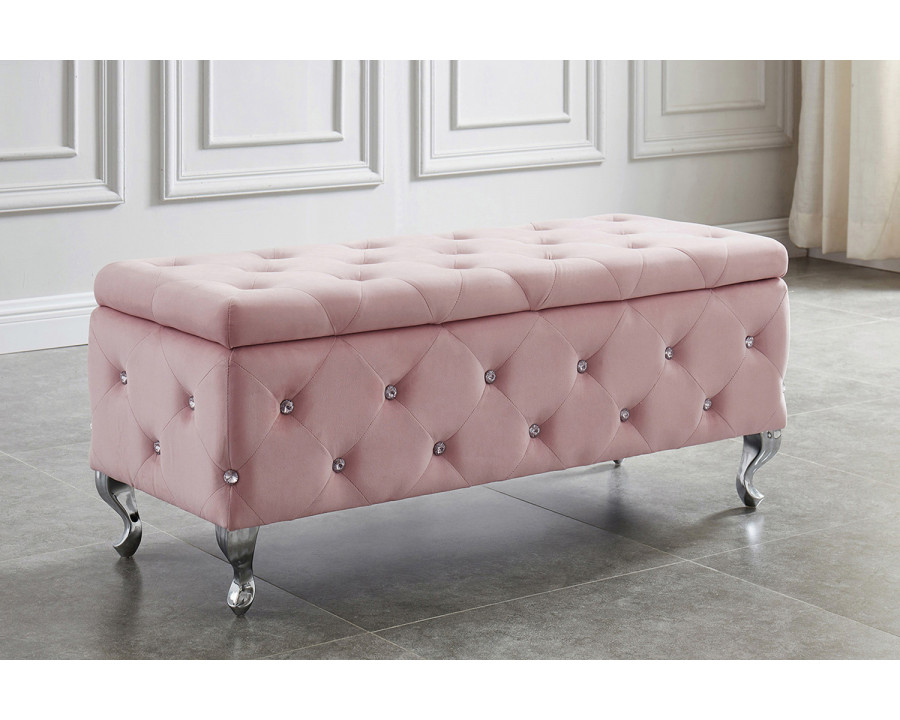 Worldwide - Monique Rectangular Storage Ottoman