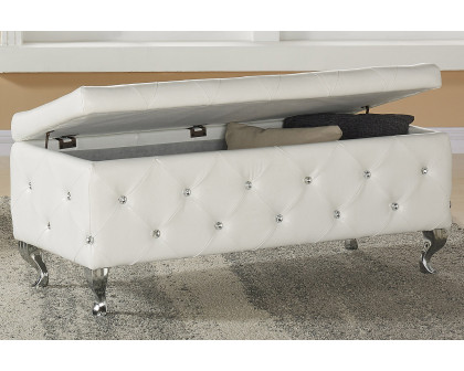 Worldwide - Monique Rectangular Storage Ottoman