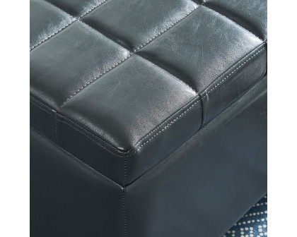 Worldwide™ Winston Rectangular Storage Ottoman - Gray