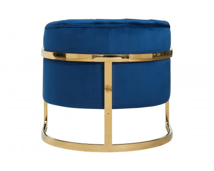 Worldwide Tarra Accent Chair - Blue/Gold