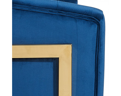 Worldwide Tarra Accent Chair - Blue/Gold