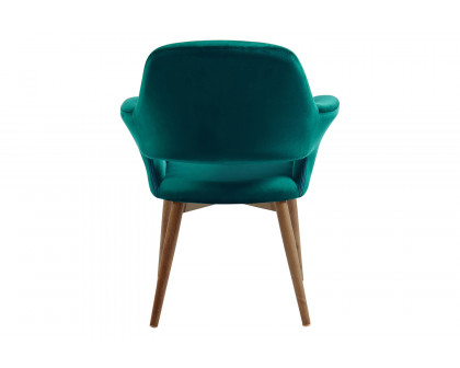 Worldwide Miranda Accent/Dining Chair - Green/Walnut