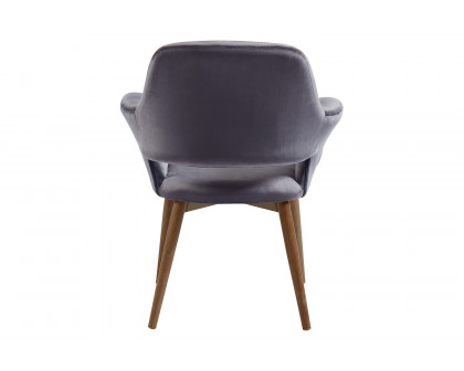 Worldwide Miranda Accent/Dining Chair - Gray/Walnut