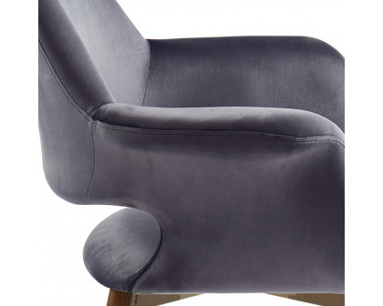 Worldwide Miranda Accent/Dining Chair - Gray/Walnut