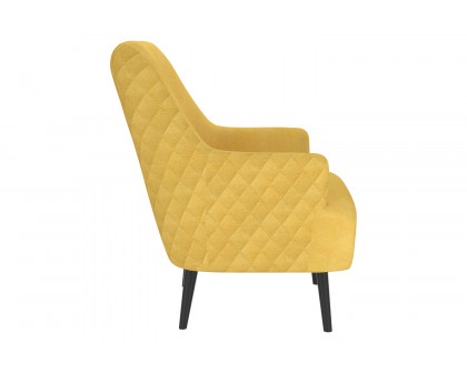 Worldwide Nomi Accent Chair - Mustard/Black