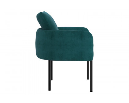 Worldwide Petrie Accent Chair - Aqua/Black