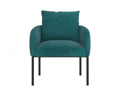 Worldwide Petrie Accent Chair - Aqua/Black