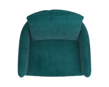 Worldwide Petrie Accent Chair - Aqua/Black