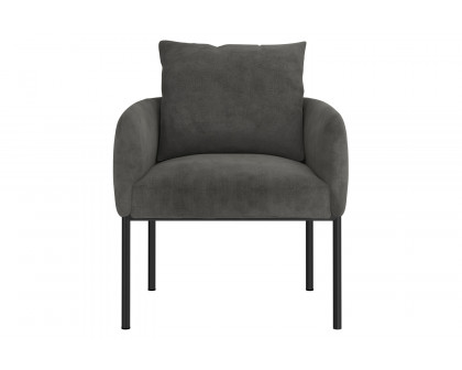 Worldwide Petrie Accent Chair - Charcoal/Black