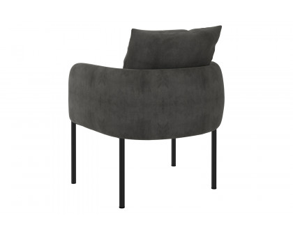 Worldwide Petrie Accent Chair - Charcoal/Black