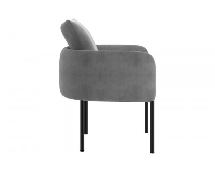 Worldwide Petrie Accent Chair - Gray/Black