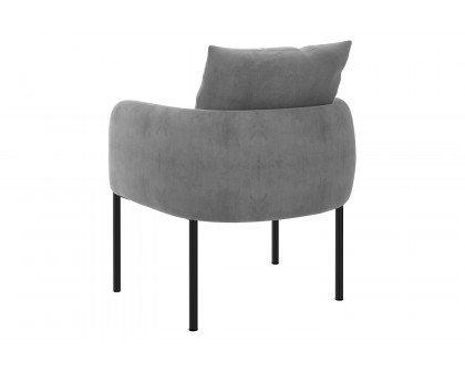 Worldwide Petrie Accent Chair - Gray/Black