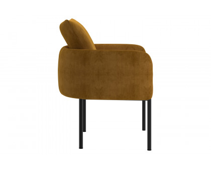 Worldwide Petrie Accent Chair - Mustard/Black