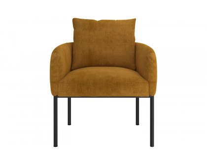 Worldwide Petrie Accent Chair - Mustard/Black