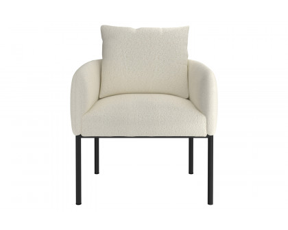 Worldwide™ Zana Accent Chair - Cream/Black