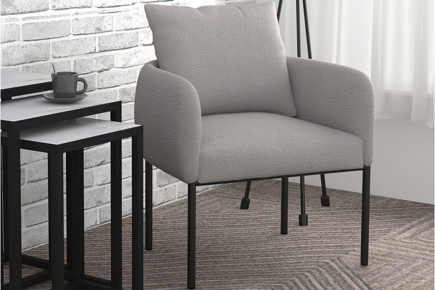 Worldwide™ Zana Accent Chair - Gray/Black