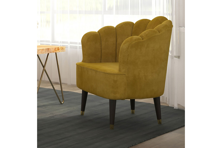 Worldwide™ Ezra Accent Chair - Mustard