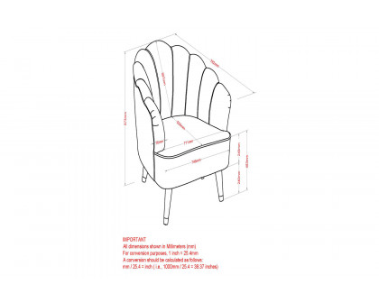 Worldwide™ Ezra Accent Chair - Mustard