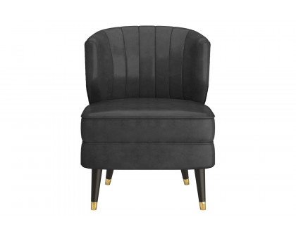 Worldwide Kyrie Accent Chair - Gray/Espresso