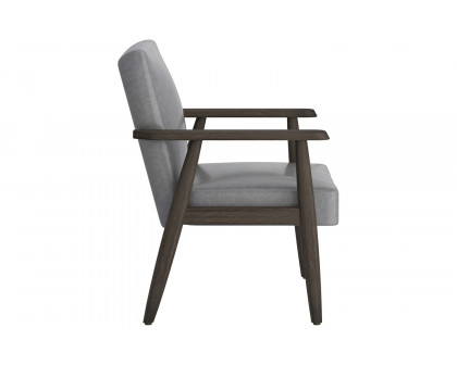 Worldwide Wilder Accent Chair - Gray/Weathered Brown