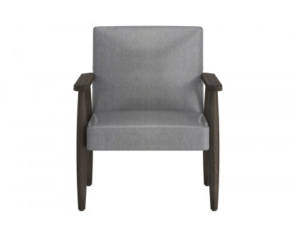 Worldwide Wilder Accent Chair - Gray/Weathered Brown