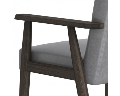 Worldwide Wilder Accent Chair - Gray/Weathered Brown