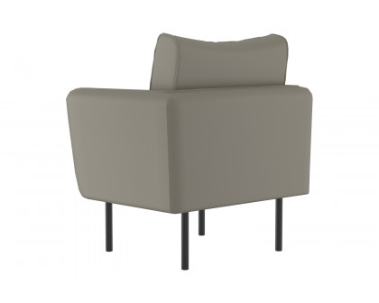 Worldwide Ryker Accent Chair - Gray-Beige/Black