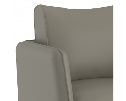 Worldwide Ryker Accent Chair - Gray-Beige/Black