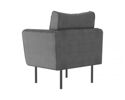 Worldwide Ryker Accent Chair - Gray/Black