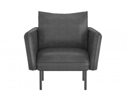 Worldwide Ryker Accent Chair - Gray/Black