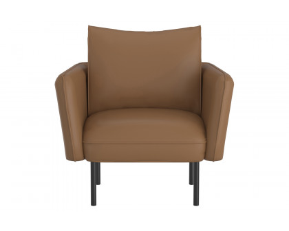 Worldwide Ryker Accent Chair - Saddle/Black