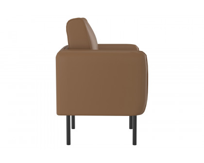 Worldwide Ryker Accent Chair - Saddle/Black