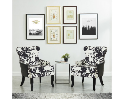 Worldwide Angus Accent Chair - Black/Coffee