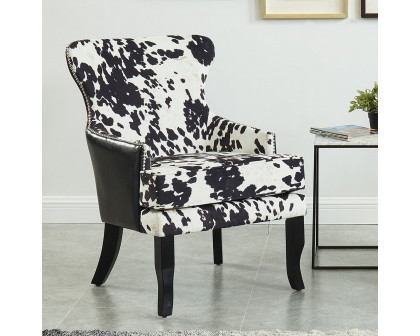 Worldwide Angus Accent Chair - Black/Coffee