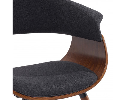 Worldwide Holt Accent/Dining Chair - Charcoal/Walnut