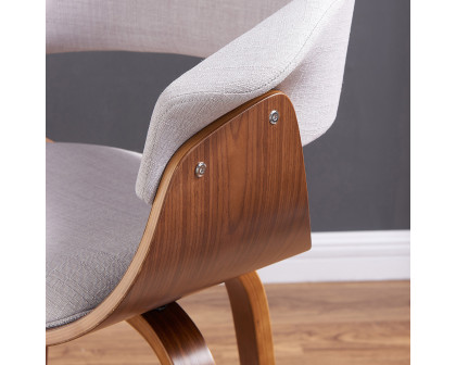 Worldwide Holt Accent/Dining Chair - Gray/Walnut