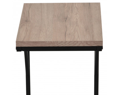 Worldwide Darcy Accent Table - Natural/Black