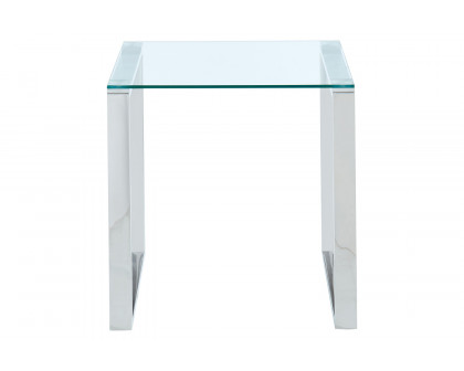 Worldwide - Zevon Accent Table in Silver