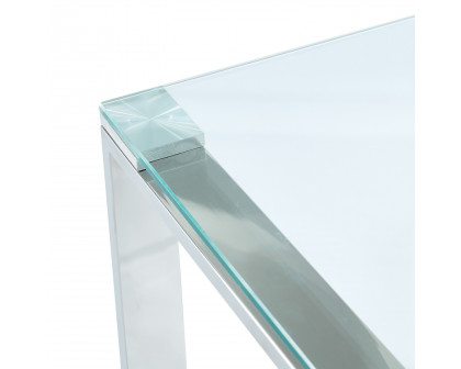 Worldwide - Zevon Accent Table in Silver