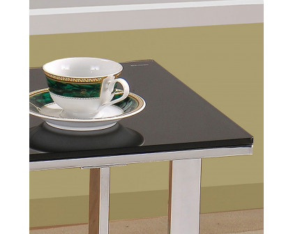 Worldwide - Mod Accent Table in Chrome/Black