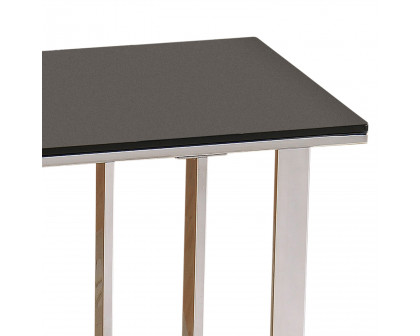 Worldwide - Mod Accent Table in Chrome/Black